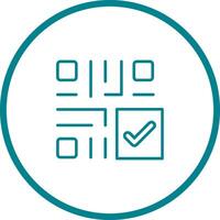QR Code Checkout Icon Design vector