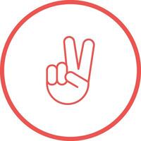 Victory Hand Icon Design vector