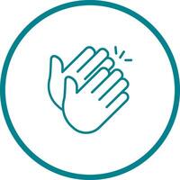 Clapping Hands Icon Design vector