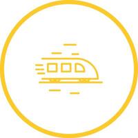 High Speed Train Icon Design vector