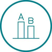 AB Testing Icon Design vector