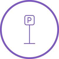 P Button Icon Design vector