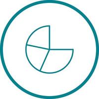 Pie Chart Icon Design vector