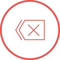 Delete Icon Design vector