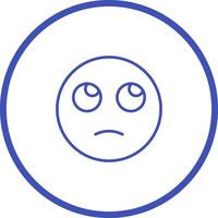 Face with Rolling Eyes Icon Design vector