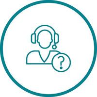 Help Request Icon Design vector