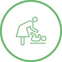 Changing Table Icon Design vector