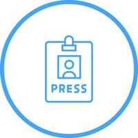 Press Pass Icon Design vector
