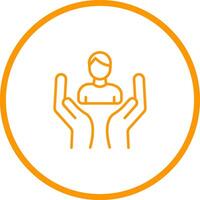Employee Insurance Icon Design vector