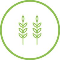 Sheaf of Rice Icon Design vector
