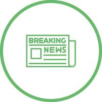 Breaking News Icon Design vector