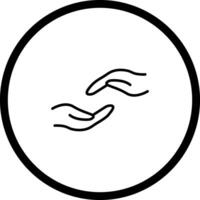 Supportive Hand Icon Design vector