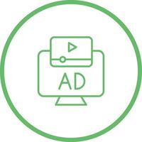 Ad Icon Design vector