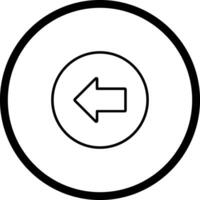 Left Arrow Icon Design vector