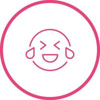 Face with Tears of Joy Icon Design vector