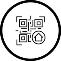 QR Code Menu Icon Design vector