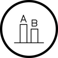 AB Testing Icon Design vector