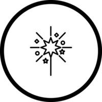 Sparklers Icon Design vector