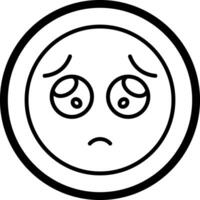 Pleading Face Icon Design vector