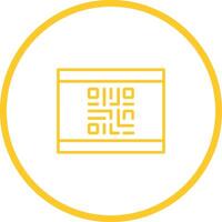 QR Code Business Card Icon Design vector