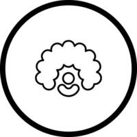 Clown Wig Icon Design vector