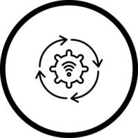 Automated Process Icon Design vector