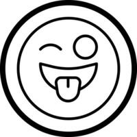 Zany Face Icon Design vector
