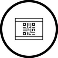 QR Code Business Card Icon Design vector