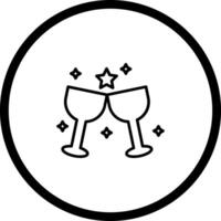 Wine Party Icon Design vector