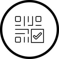 QR Code Checkout Icon Design vector