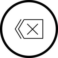 Delete Icon Design vector