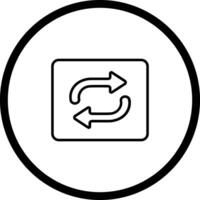 Repeat Button Icon Design vector