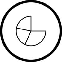 Pie Chart Icon Design vector