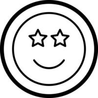 Star-Struck Icon Design vector