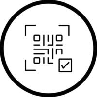 QR Code Link Icon Design vector