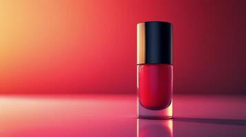 Brightly colored nail polishes arranged artistically on a blue background during daylight hours photo