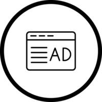 Ad Placement Icon Design vector