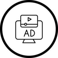 Ad Icon Design vector