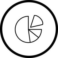 Pie Chart Icon Design vector