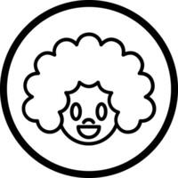 Clown Face Icon Design vector