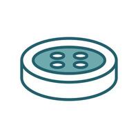 sewing button icon design template simple and clean vector