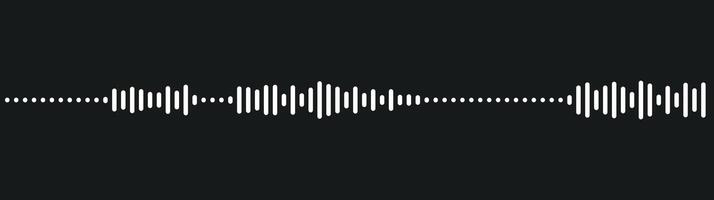 Audio waveform, music wave element vector