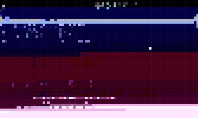 Trendy glitch pattern on dark background. Abstract geometric elements