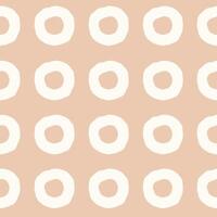 Minimal Abstract Neutral Seamless Pattern with Circles vector