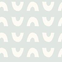 Minimal Contemporary Seamless Pattern with Abstract Shapes vector