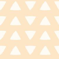 Abstract Triangle Beige Seamless Pattern vector
