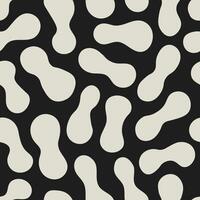 Abstract Minimal Seamless Pattern with Liquid Shapes vector