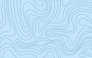 Abstract horizontal monochrome background with linear waves. Trendy illustration in style retro 60s, 70s. Blue colors vector
