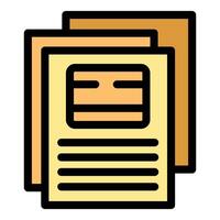 Stack of paperwork representing bureaucracy and administration vector