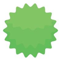 Green wavy starburst creating dynamic visual effect vector